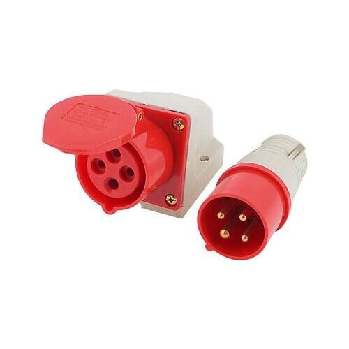 380-415V 3P+E 3 Poles Plastic Housing Industrial Socket ZZ-114
