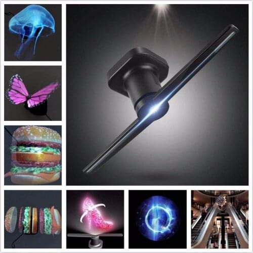 3D Hologram Advertising Display LED Fan Holographic Photos And Videos 3DNaked Eye LED Fan Is Best For Store Shop Bar