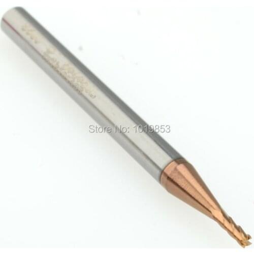 4pcs SLONS S600-1.5X4X50L HRC65 square flat tungsten Carbide end mill for CNC machine