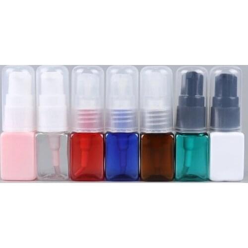 50 pcs/Lot High Quality Plastic Cream Pump Bottle 10ML PET Empty Cosmetic Refillable Bottle Makeup Containers