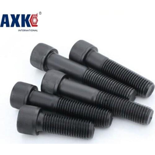 50pcs M1.6 M2 M2.5 M3 Din912 Black High-strength 12.9 Level Alloy Steel Screw Hexagon Socket Head Cap Screws Axk62