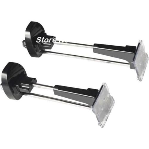 50 pcs/pack ) black 18cm 7 inch retail security display slatwall hooks+ 2pcs magnetic detachers (Lockpick)