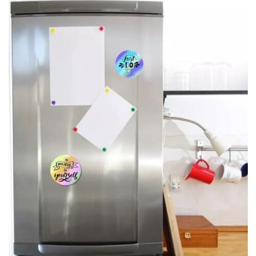 68UC 500 Pcs Colorful Rainbow Label Sticker Roll Decor Craft Per Roll Stationery Adhesive Sealing Baking Paper Stickers Label