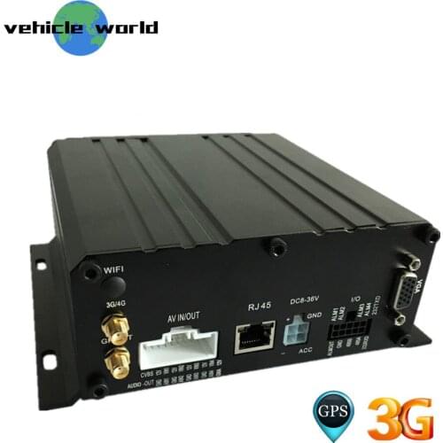 AHD 720P 4Ch HDD SD Card School Bus Trailer Truck Taxi Car GPS 3G Mobile DVR