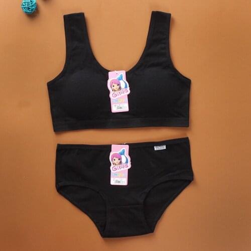 Girl Bra and Panties Sets 13 Teen Underwear Underclothes 11 Sport Underwear Training Bra for Girls 8-14Y Brief Tube Topic Set 9