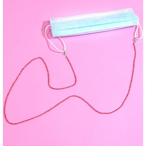 Pure Color Rice Beads Sunglasses Glasses Chain For Womens Strap Hang Spectacle Cord Holder Lanyards Luxury Summer Fashion