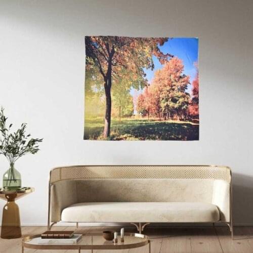 Macrame witchcraft Tapestry Forest Pattern Wall Hanging Tapestry for Living Room Bedroom Home Decoration 150x150cm tapestry