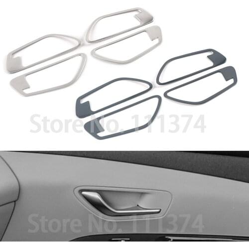 Chrome Interior Door Bowl Cover Trim For Hyundai Tucson 2021 NX4 Stainless Steel Styling Decoration Accessories