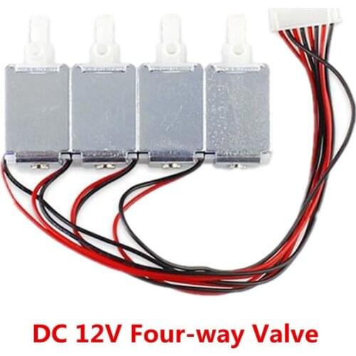 DC 12V Watering Valve Four-way Valves Independent Control Solenoid Valves for Automatic Smart Watering Kit