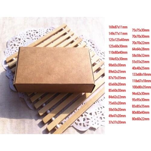 Brown Kraft Aircraft Gift Box Packaging Gift Storage Paper Box Jewelry Soap Display Package Box Carton Paper Kraft Boxes