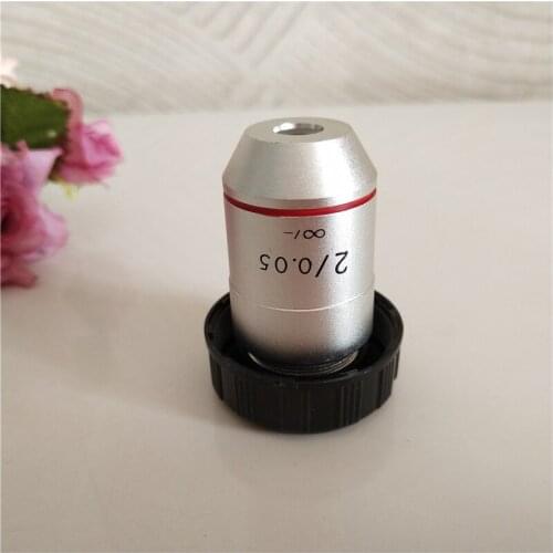 2x Infinity 195 Lab Educational Biological Microscope Achromatic Objective Lens Optical Lens with Standard RMS Thread 20.2mm