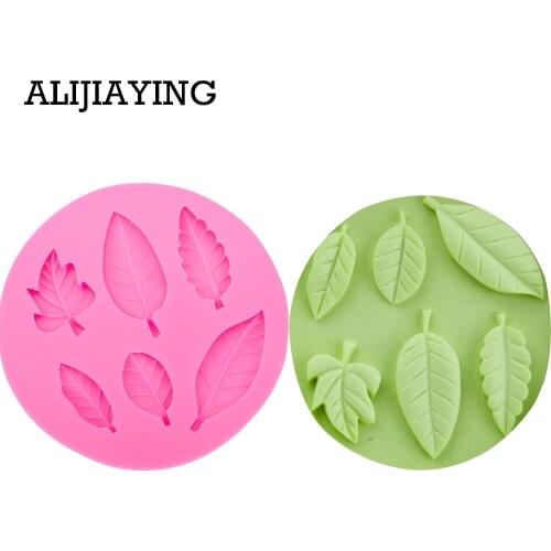 M0027 Leaves Silicone Mold Cake Decoration tools Fondant Chocolate Sugar Craft Molds DIY Cake