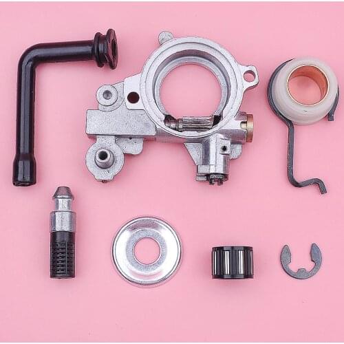 Oil Pump Worm Gear Filter Line Kit For Stihl MS361 MS341 Clutch Bearing Washer E-clip Chainsaw Spare Replace Tool Part