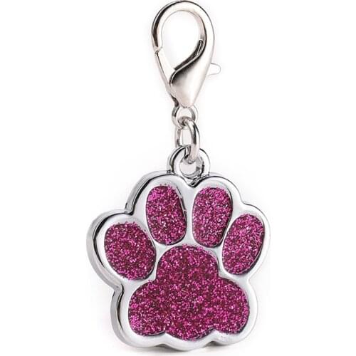 Hot Sale Metal Pet Tag Zinc Alloy Identity Card Custom Dog Brand Footprints Cat Dog Collar Accessory