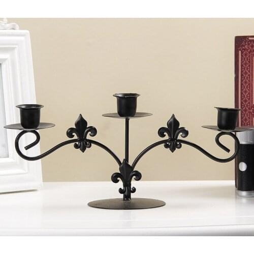 Metal Wedding Candlestick Creative Christmas Candlestick Simple Candelabros Decorativos De Velas Deco Candlestick DD60ZT