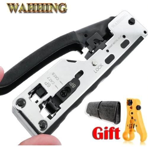 Multifunctio Crimp Metal Clip RJ45 Tool Network Crimper Crimping Tools For Cat7 Cat6 Cat5e Cat5 STP Plugs RJ45 Connector Cables