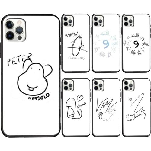Stray Kids Signature Soft Cover For iPhone 12 11 Pro Max X XR XS Max 5S SE 2020 8 7 Plus 12 Mini Phone Case