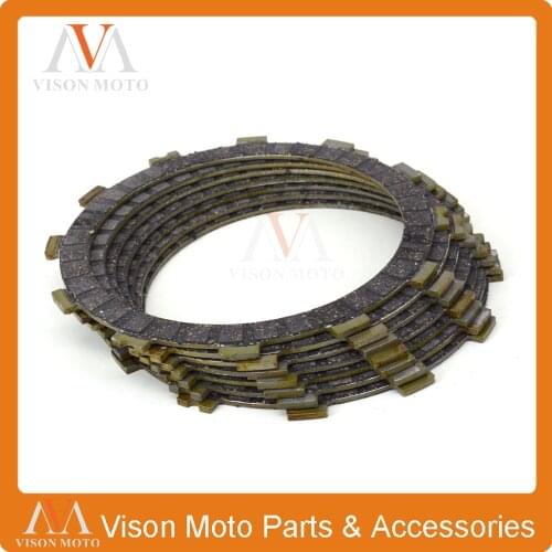 Clutch Friction Plates Disc Set 7pcs For KAWASAKI EN500 VULCAN 500 EX500 NINJA 500R KZ550 ZR550 ZEPHYR 550 ZX550 GPZ SERIES
