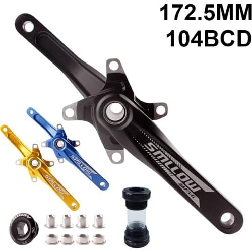 Bicycle Crankset For MTB 104 BCD 172.5mm Aluminum Crank Mountain Bike Crankset With Bottom Bracket BB Crank Set Bike Part
