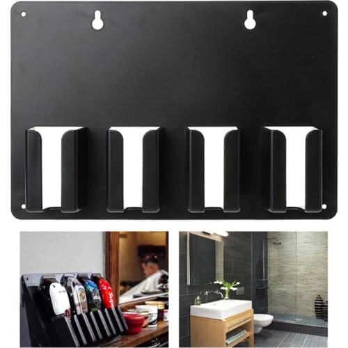 Wall-mounted Barber Hair Clipper Storage Rack Salon Accessories Plastic Holder Stand Tool
