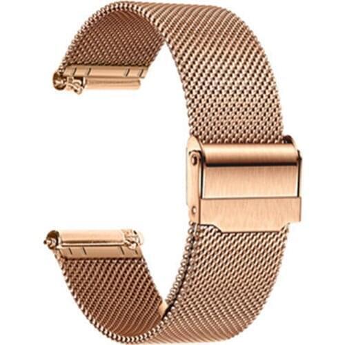 1pcs Black/Rose/Silver Watch Strap 20mm Stainless Steel for Amazfit BIP Watch Band for Amazfit GTR 42mm Metal Bracelet