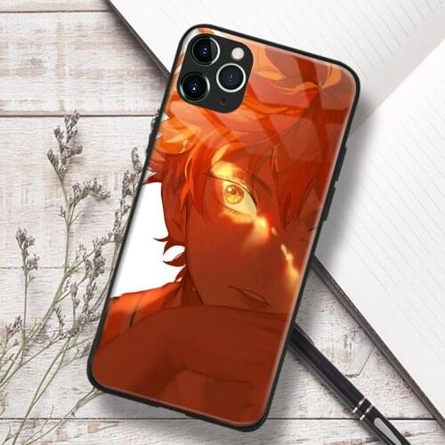Shoyo Hinata Haikyu!! Manga Anime Soft TPU Glass Phone Case for IPhone SE 6s 7 8 Plus X Xr Xs 11 12 Mini Pro Max Samsung
