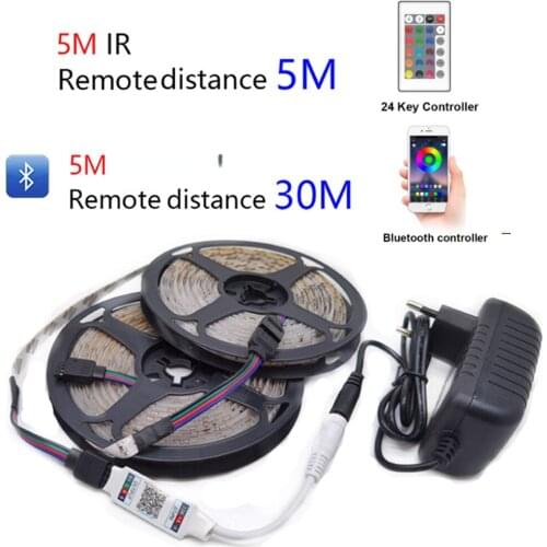 Bluetooth LED Strip RGB Led Light Tape SMD 2835 DC12V Waterproof LED Light 5m 10m diode Ribbon Flexible with Bluetooth remote