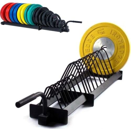 Barbell Storage Rack Home Gym Weightlifting Squat Dumbbell Storage Rack Fitness Equipment Accessories Steel Whit Wheel Can Move