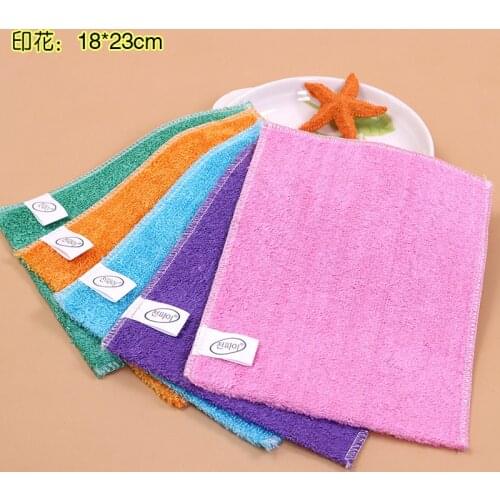 100% Bamboo Fiber Durable High Efficient ANTI-GREASE Dish Washing Cloth Magic Multi-function Wiping Kitchen Towel Cleaning rag