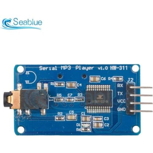 YX5300 UART TTL Serial Control MP3 Music Player Module Support MP3 / WAV Micro SD /SDHC Card For Arduino/AVR/ARM/PIC DC 3.2-5.2V