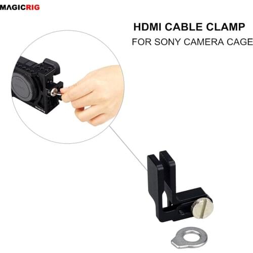MAGICRIG HDMI-Compatible Cable Clamp Lock Clamp for A6600 /A6500 /A6400 /A6300 /A6000 /BMPCC 4K /BMPCC 6K Camera Cage