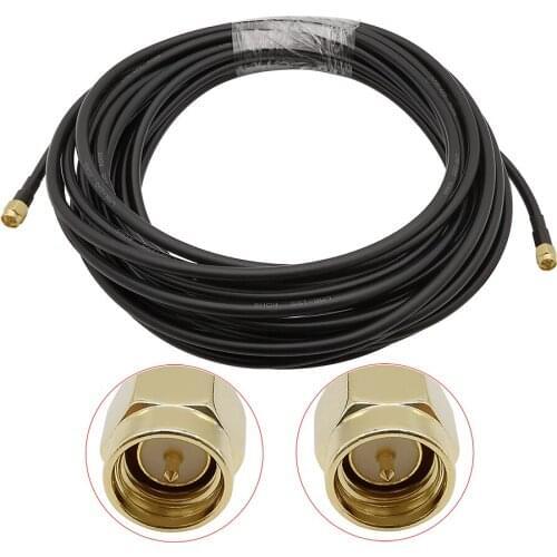 1-5M LMR195 SMA Male to SMA Male Plug Connector 50 ohm Antenna Extension Pigtail Jumper WireCoaxial Jumper Pigtail Cable