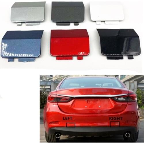 For Mazda 6 2013-2018 Trailing Towing Hauling Cap Casing 1pcs Left Right Rear Bumper Tow Eye Hook Cover Trim