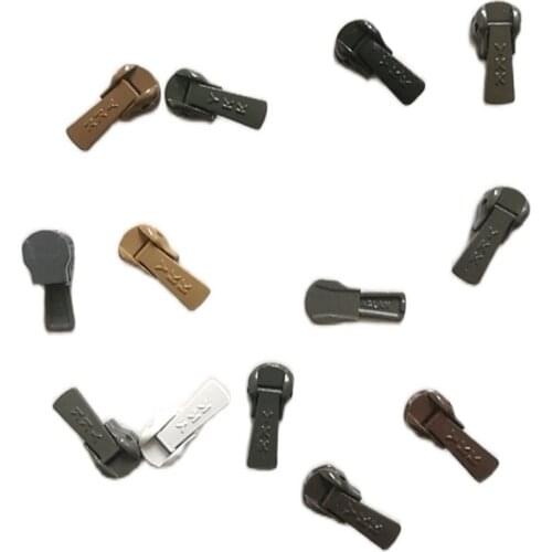 30pcs/lot 3# Cheap Stocked Ykk Zipper Pull Head Slider Lock Double Bone for Laundry Bag Pants Bag Sewing Accessories