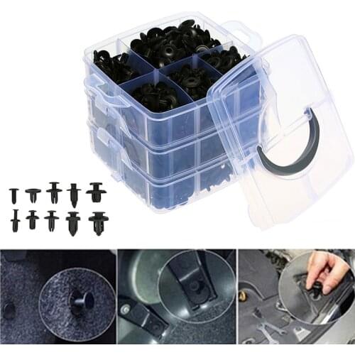 620PCS Car Fastener Clips Push Engine Cover Fender Mixed Car Fasteners Door Trim Panel Auto Bumper Rivet Retainer Clips Kit