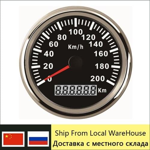 85mm Waterproof GPS Speedometer 120 km/h 200 Km/h Speed Meter Gauge for Car Motor Motorcycle Marine With Backlight