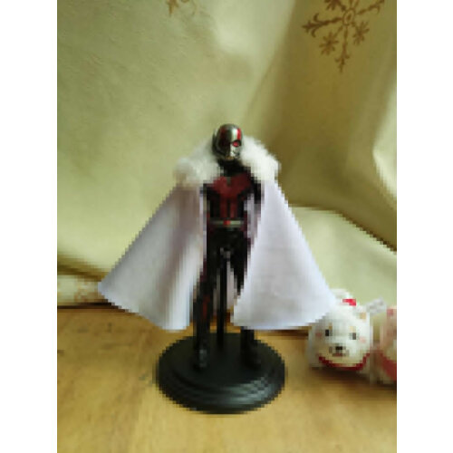 White 1/12 Fur collar Long cloak for 6" Figure Doll