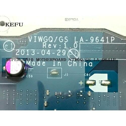 G510 MAIN BOARD ,G510 LAPTOP MOTHERBOARD FOR Lenovo G510 notebook mainboard ,VIWGQ/GS LA-9641P