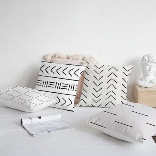 Stripe Cushion Cover Soft Pillow Cover for Living Room Sofa 45x45 Decorative Kussenhoes Nordic Home Decor