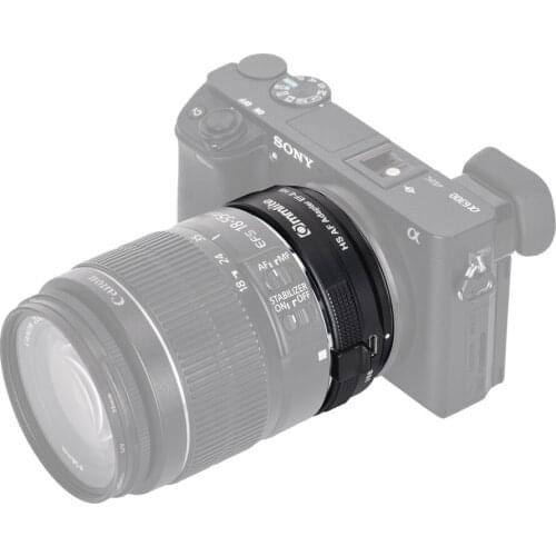 Commlite CM-EF-E HS Faster Auto Focus Lens Adapter for Canon EF/EF-S Lens for Sony E-Mount Camera A9 A7RIII A7 A6000 A6300 A6500