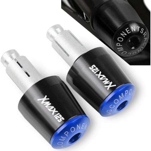 For YAMAHA X-MAX XMAX 125 250 300 400 2017-2018 7/8" 22MM Motorcycle Hand Bar Ends Slider Handle Bar End Grips Cap xmax125 17 18