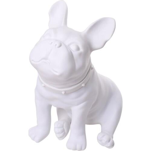 FRENCH BULLDOG FIGURINE SITTING DOG STATUE MANNEQUIN DOG OFFICE STUDY ORNAMENTS DESKTOP CREATIVE GIFT R521