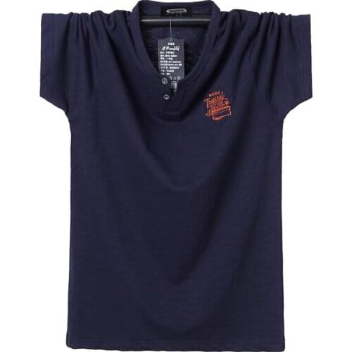 Mens Fashion Casual Front Placket Basic Short Sleeve Henley T-Shirts 2021 Summer New Thin Cotton Comfortable Mens T Shirts 6XL