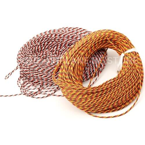 JR Twist Servo Extension Cable 26# 26AWG 30 Cores Twisted Wire 5M 10M Meters without Connector for RC Model