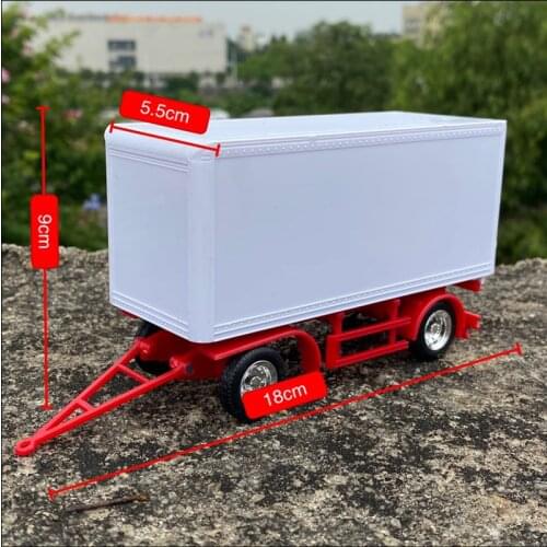 Transportation Scene of Plastic 1/43 Car Model Modified Parts Trailer Truck Diy Collocation Static Display Mini Toys for Boys