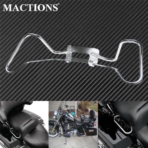 Motorcycle Passenger Grab Rail Handgrip Armrest Seat Hand Rail Bar Cushion Support For Harley Touring 09-13 Electra Street Glide