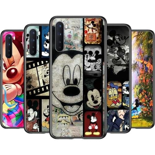 Soft TPU Mickey mouse cool Shockproof Silicone Cover for OnePlus Nord N100 N10 8T 8 7T 7 6T 6 5T Pro Black Phone Case