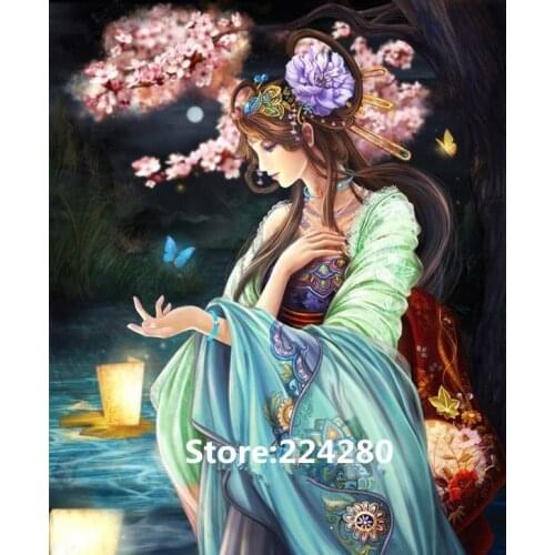 Aesthetic classical beauty people Needlework,embroidery, DIY Cross stitch kit,Art Pattern counted Cross-Stitching home decor