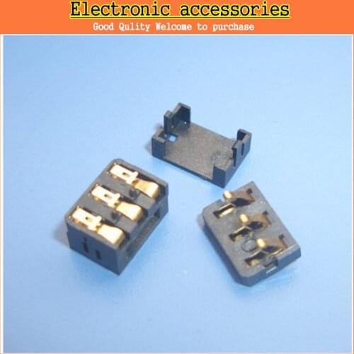New 3pin Mobile phone battery connector battery holder 3.0ph length 8.7mm* width 6.1mm highly 2.1mm
