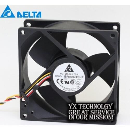 Original converter cooling fan EFB0924SHF 24V 0.38A 9032 for Delta 90*90*32mm 90mm